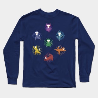 The Seven Chakras on The Cat's Body Long Sleeve T-Shirt